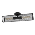 Plafoniera REDCLIFFE E27 2X40W Eglo 43535 – Iluminat interior, Vintage – vedere frontală – partener oficial Eglo