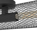 Plafoniera REDCLIFFE E27 2X40W Eglo 43535 – Iluminat interior, Vintage – detaliu material și finisaj – partener oficial Eglo