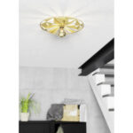 Plafoniera CASTANUELO 1X40W Eglo 43599 – Iluminat interior, Vintage – imagine în ambient modern – partener oficial Eglo