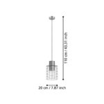 Pendul MILLIGAN E27 1X40W Eglo 43647 – Iluminat interior, Vintage – dimensiuni tehnice – partener oficial Eglo