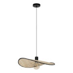 Pendul MARYWELL E27 1X40W IP20 500mm Eglo 44044 – Otel, Negru, Lemn, Maro, "9002759440442" – vedere frontală – partener oficial Eglo