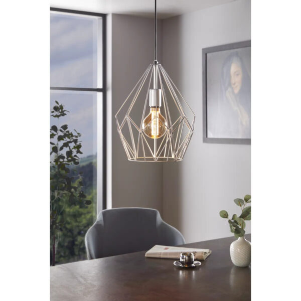 Pendul vintage EGLO CARLTON 49935 - E27 1X60W D310mm – Iluminat interior, Vintage – imagine în ambient modern – partener oficial Eglo