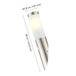 Aplica exterior EGLO HELSINKI 83278 - E27 1X12W IP44 D75mm - Inox - Alb – Iluminat exterior, Corpuri de iluminat – dimensiuni tehnice – partener oficial Eglo