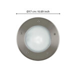 Spot pavaj exterior EGLO RIGA 3 86189 - E27 1X16W IP67 D170mm – Iluminat exterior, Corpuri de iluminat – dimensiuni tehnice – partener oficial Eglo