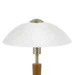 Veioza EGLO SOLO 1 87256 - E14 1X40W D260mm - Lemn - Nuc – Iluminat interior, Corpuri de iluminat – detaliu material și finisaj – partener oficial Eglo