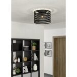 Plafoniera CREMELLA E27 1X60W Eglo 900164 – Iluminat interior, Corpuri de iluminat – imagine în ambient modern – partener oficial Eglo