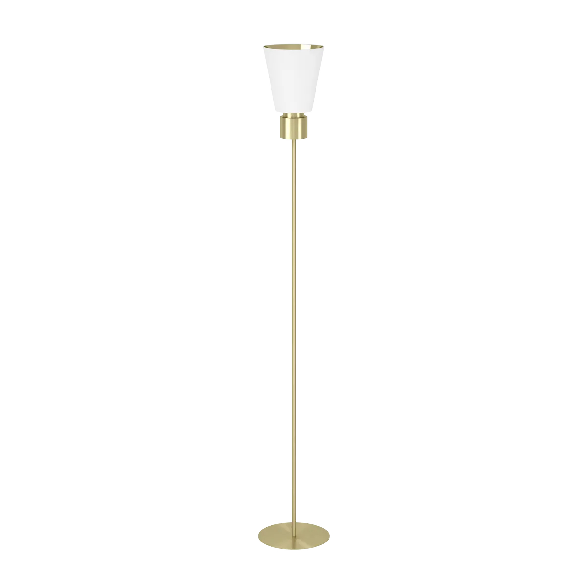 Lampadar Aglientina Eglo 900378 – E27 1X40W IP20 Lampadar AGLIENTINA E27 1X40W Eglo 900378 – Otel, Alama periata, Stofa, Alb, Alama, "9008606243600" – vedere frontală – partener oficial Eglo