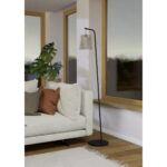 Lampadar FATTORIA Eglo 900905 – Otel, Negru, Lemn, Stofa, Alb, natural, "9008606274758" – imagine în ambient modern – partener oficial Eglo