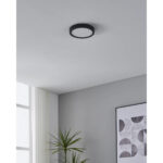 Aplica / Plafoniera FUEVA 5 LED 17W 3000K IP20 Eglo 901013 – Otel, Negru, Plastic, Alb, 3000K, "9008606299522" – imagine în ambient modern – partener oficial Eglo