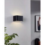 Aplica SANIA 4 LED 6W 3000K IP20 Eglo 901016 – Aluminiu, Alb, Negru, 3000K, "9008606289851" – imagine în ambient modern – partener oficial Eglo