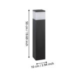 Priza iluminata de exterior PARK 5 E27 Eglo 901032 – Iluminat exterior, Corpuri de iluminat – dimensiuni tehnice – partener oficial Eglo