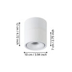 Spot pe bara BOHOYO LED 1X8W 3000K IP20 Eglo 901043 – Iluminat interior, Corpuri de iluminat – dimensiuni tehnice – partener oficial Eglo
