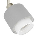 Aplica / Plafoniera BELLIZZI E14-LED 3X7,5W IP20 Eglo 901047 – Otel, Nichel satinat, Stofa, Alb, Gri, "9008606304387" – detaliu material și finisaj – partener oficial Eglo