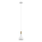 Pendul SABINAR E27 1X40W IP20 D180mm Eglo 901177 – Otel, Alb, Lemn, Maro, "9008606299973" – vedere frontală – partener oficial Eglo