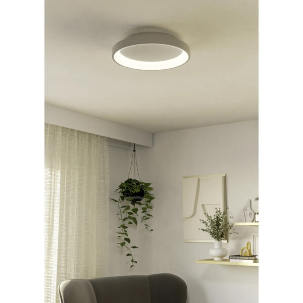 Aplica / Plafoniera LORETELLO LED 12W 2700-6500K IP20 Eglo 901248 – Plastic, Otel, Alb, 2700-6500K, "9008606316403" – imagine în ambient modern – partener oficial Eglo