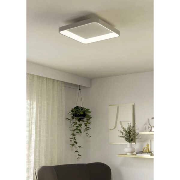 Aplica / Plafoniera LORETELLO LED 12W 2700-6500K IP20 Eglo 901249 – Plastic, Otel, Alb, 2700-6500K, "9008606316427" – imagine în ambient modern – partener oficial Eglo