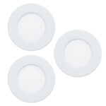 Spot incastrat FUEVA 6 LED 3X3,5W 2700K, 4000K, 6500K IP20 D86mm Eglo 901394 – Iluminat interior, Corpuri de iluminat – vedere frontală – partener oficial Eglo
