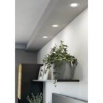 Spot incastrat FUEVA 6 LED 3X3,5W 2700K, 4000K, 6500K IP20 D86mm Eglo 901394 – Iluminat interior, Corpuri de iluminat – imagine în ambient modern – partener oficial Eglo