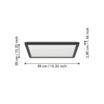 Panel aplicat ROVITO LED 17,6W 2700K, 4000K, 6500K IP44 Eglo 901443 – Iluminat interior, Corpuri de iluminat – dimensiuni tehnice – partener oficial Eglo