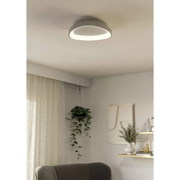 Aplica / Plafoniera LORETELLO LED 12W 2700-6500K IP20 Eglo 901583 – Plastic, Otel, Alb, 2700-6500K, "9008606316441" – imagine în ambient modern – partener oficial Eglo
