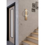 Aplica BOYAL LED 1X12W 3000K IP20 Eglo 901715 – Lemn, Otel, Maro, Negru, Plastic, Alb, 3000K, "9008606327225" – imagine în ambient modern – partener oficial Eglo