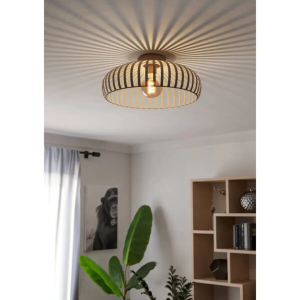 Plafoniera MOGANO 3 E27 1X40W IP20 D430mm Eglo 901747 – Iluminat interior, Corpuri de iluminat – imagine în ambient modern – partener oficial Eglo