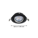 Spot incastrat FAVAZZINA GU10-LED 3X4,9W 2700K IP20 D88mm Eglo 901755 – Iluminat interior, Corpuri de iluminat – dimensiuni tehnice – partener oficial Eglo