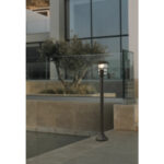 Stalp exterior EGLO ALORIA 93408 - E27 1X60W IP44 - Negru – Iluminat exterior, Corpuri de iluminat – imagine în ambient modern – partener oficial Eglo