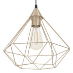 Pendul vintage EGLO TARBES 94194 - E27 1X60W D325mm - Cupru – Iluminat interior, Vintage – detaliu material și finisaj – partener oficial Eglo