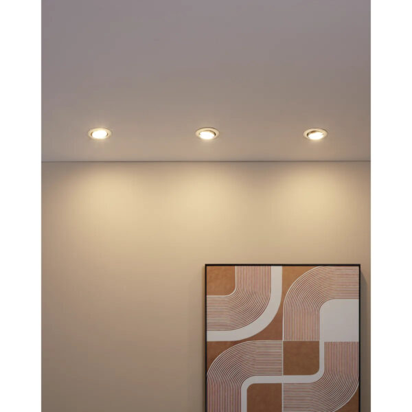Set 3 spoturi incastrate EGLO PENETO 94407 - GU10 3X5W D87mm – Iluminat interior, Corpuri de iluminat – imagine în ambient modern – partener oficial Eglo