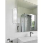 Aplica baie EGLO BARI 1 94987 - E14 2X25W - Sticla - Alb – Iluminat interior, Baie – imagine în ambient modern – partener oficial Eglo