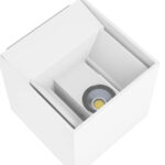 Aplica exterior EGLO CALPINO 97241 - LED 2X3.3W 680lm 3000K IP54 - Aluminiu turnat - Alb – Iluminat exterior, Corpuri de iluminat – detaliu material și finisaj – partener oficial Eglo