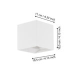 Aplica exterior EGLO CALPINO 97241 - LED 2X3.3W 680lm 3000K IP54 - Aluminiu turnat - Alb – Iluminat exterior, Corpuri de iluminat – dimensiuni tehnice – partener oficial Eglo