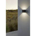 Aplica exterior EGLO CALPINO 97242 - LED 2X3.3W 680lm 3000K IP54 - Aluminiu turnat - Antracit – Iluminat exterior, Corpuri de iluminat – imagine în ambient modern – partener oficial Eglo
