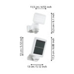 Aplica exterior EGLO CASABAS 98196 - SOLAR-LED 5W 470lm 6500K IP44 - Plastic - Alb – Iluminat exterior, Solar – dimensiuni tehnice – partener oficial Eglo