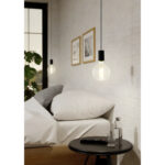 Pendul EGLO POZUETA 98661 - E27 1X40W D125mm – Otel, Negru, "9002759986612" – imagine în ambient modern – partener oficial Eglo