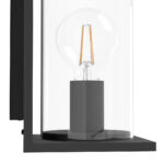 Aplica exterior EGLO CASCINETTA 98713 - E27 1X40W IP54 - Sticla - Negru – Iluminat exterior, Corpuri de iluminat – detaliu material și finisaj – partener oficial Eglo