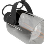 Aplica spot EGLO BERREGAS 99053 - E27 2X40W - Sticla aburita - Negru - Crom – Iluminat interior, Corpuri de iluminat – detaliu material și finisaj – partener oficial Eglo