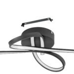 Plafoniera EGLO SELVINA 1 99323 - LED 21W 3150lm 3000K - Aluminiu - Otel - Alb – Iluminat interior, Corpuri de iluminat – detaliu material și finisaj – partener oficial Eglo