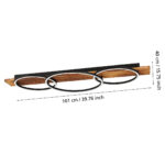 Plafoniera EGLO BOYAL 99413 - LED;LED 2X12W;1X12W 5100lm 3000K - Lemn - Alb – Iluminat interior, Corpuri de iluminat – dimensiuni tehnice – partener oficial Eglo