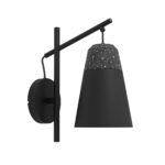 Aplica CANTERRAS E27 1X40W Eglo 99546 – Otel, Negru, Terrazzo, Alb, Gri, "9002759995461" – vedere frontală – partener oficial Eglo