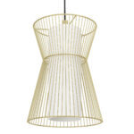 Pendul MASETA GU10 1X40W Eglo 99635 – Otel, Auriu-Rosu, Matt-Opal Sticla, Alb, "9002759996352" – detaliu material și finisaj – partener oficial Eglo