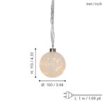 Decoratiune Craciun GLOW SNOW LED 15,064W IP20 Eglo 411338