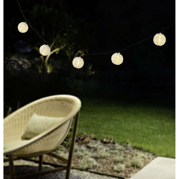 Ghirlanda solara LED EGLO 48497 10X0.06W D70mm - Alb