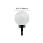 Lampa solara LED EGLO 22443 1X0.2W 3000K D250mm - Negru - alb