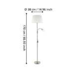 Lampadar Conesa Eglo 95686 - E27 1X60W, E14 1X40W IP20