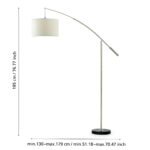 Lampadar Nadina Eglo 92206 - E27 1X60W IP20