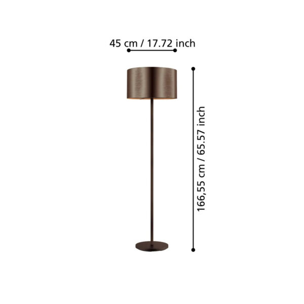 Lampadar Saganto 1 Eglo 39358 - E27 1X60W IP20