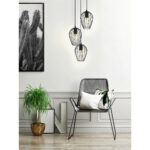 Lustra vintage EGLO NEWTOWN 49479 - E27 3X60W D380mm - Otel - Negru