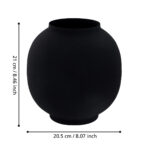 Vaza metalica OZAMIS D205mm Eglo 421618 – Decoratiuni, Minimalism – dimensiuni tehnice – partener oficial Eglo